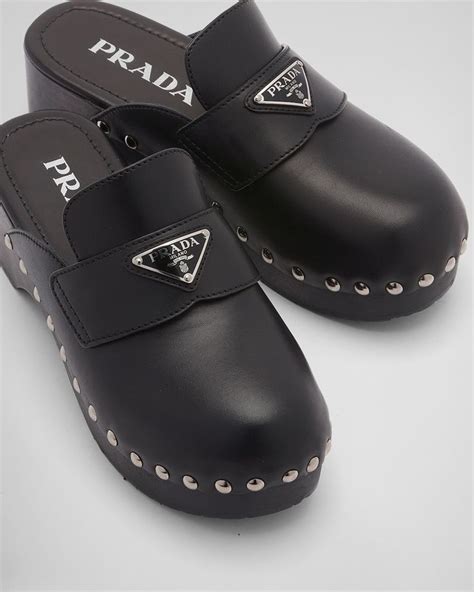 prada clogs flats|prada flat sandals black.